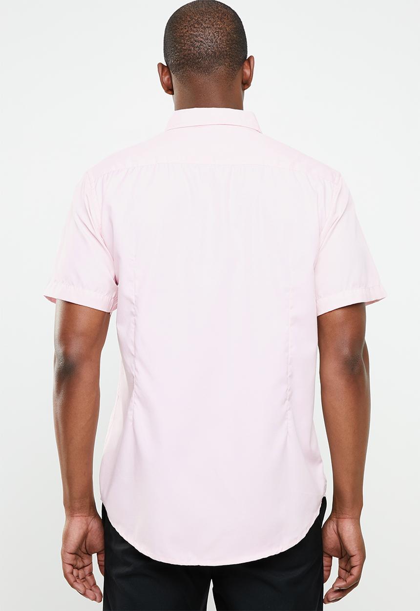 STYLE REPUBLIC - Essential slim fit short sleeve shirt - pink