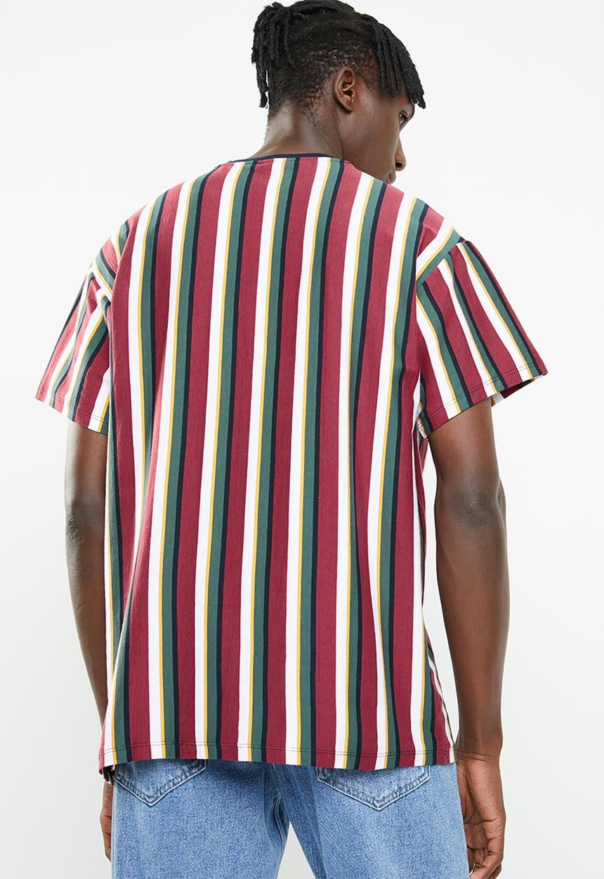New Look - Rock short sleeve vertical stripe tee - multi