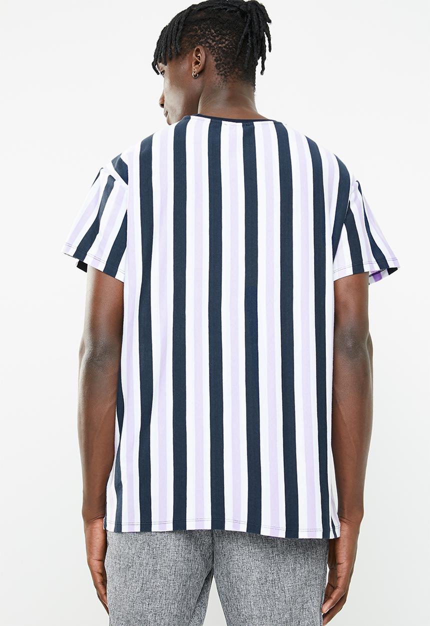 New Look - Jack short sleeve vertical stripe tee - multi