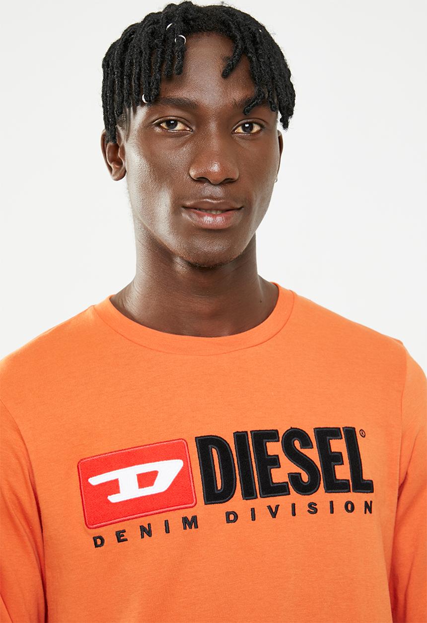 Diesel  - Just division long sleeve tee - orange