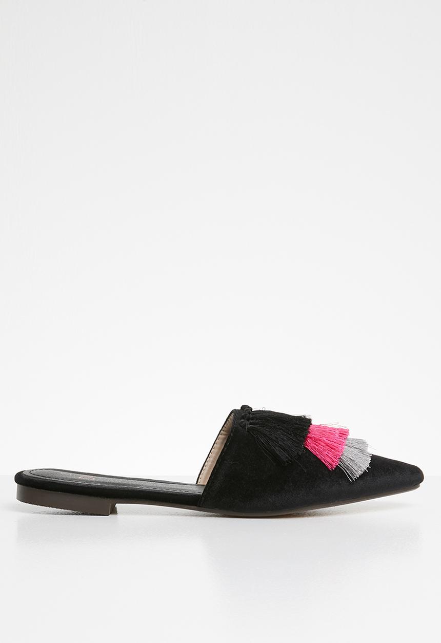 Dolce Vita - Tassel detail mules - black