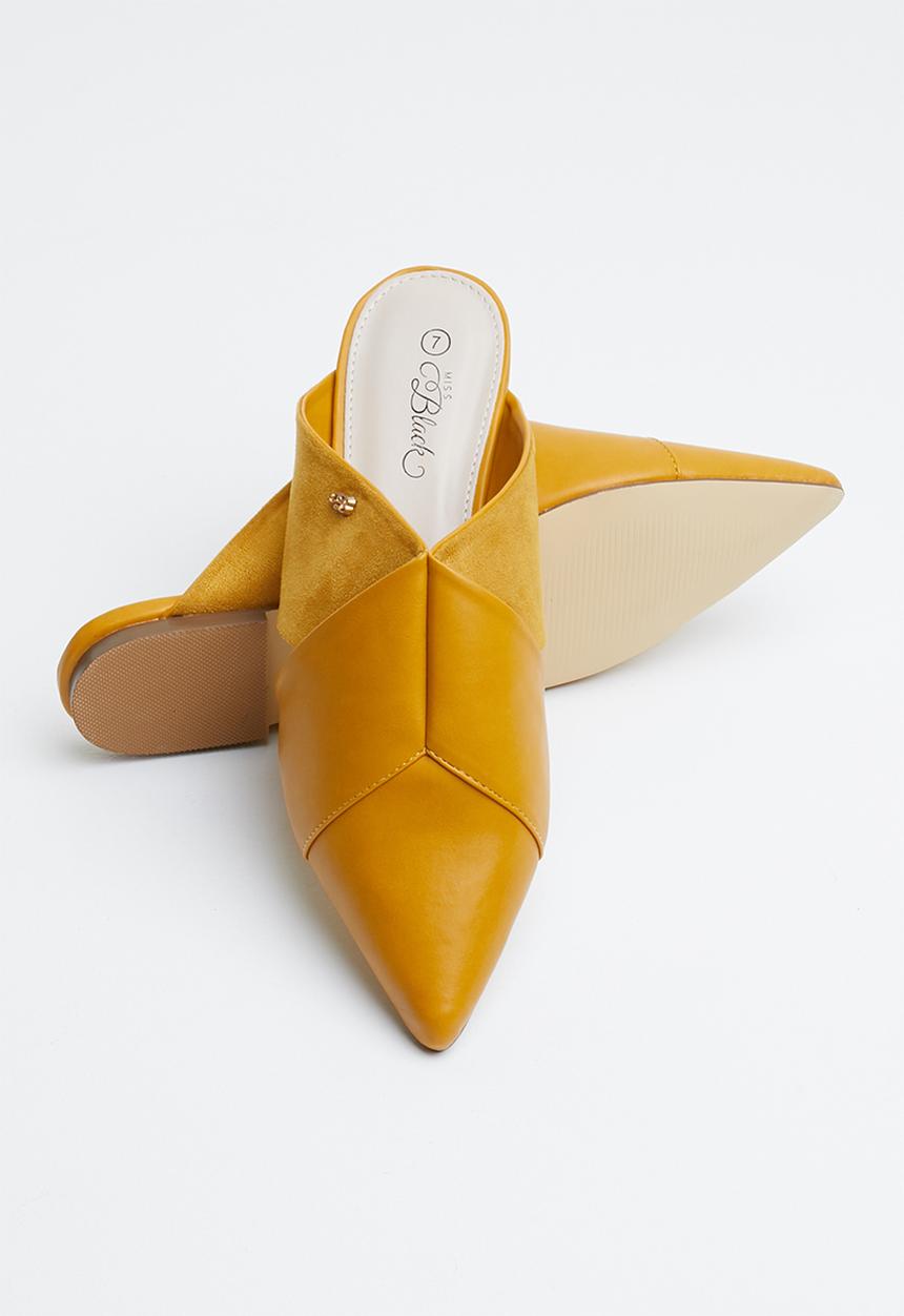 Miss Black - Bokang mule - yellow