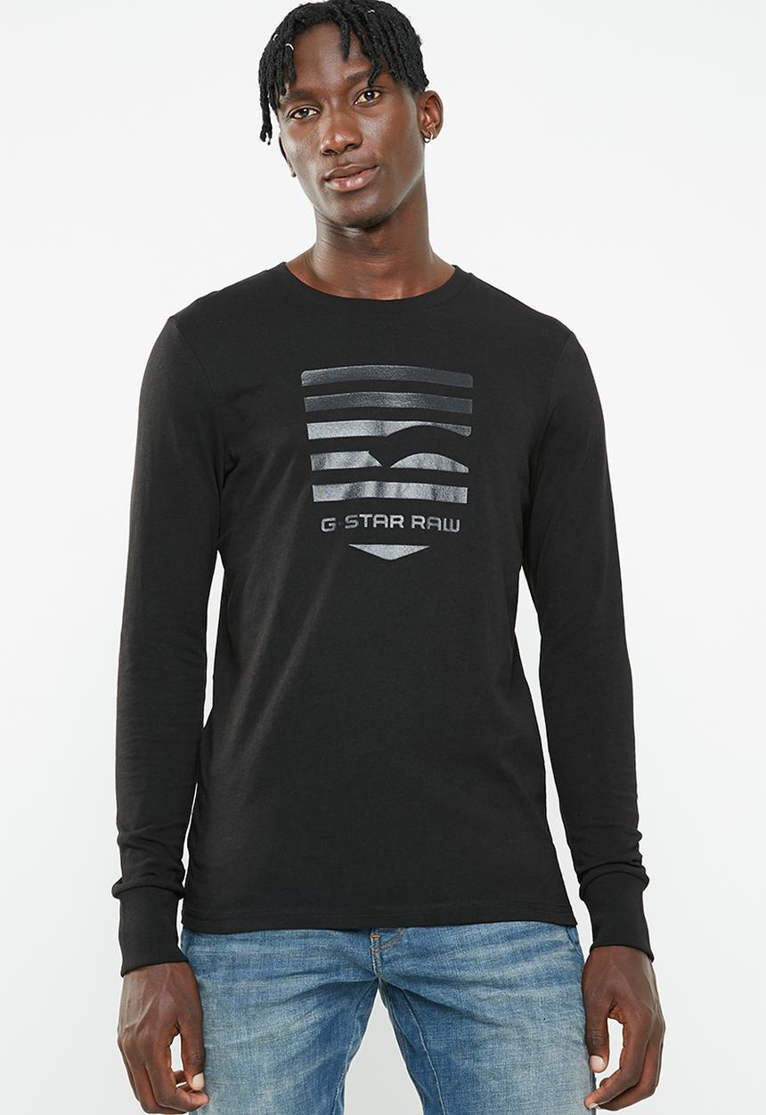 G-STAR - Graphic 76 r t long sleeve tee - black