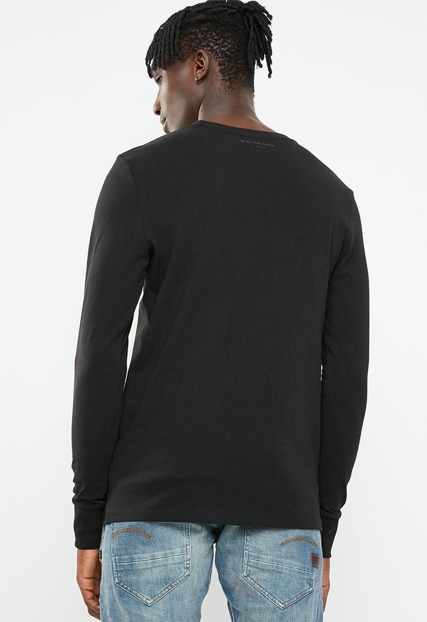 G-STAR - Graphic 76 r t long sleeve tee - black