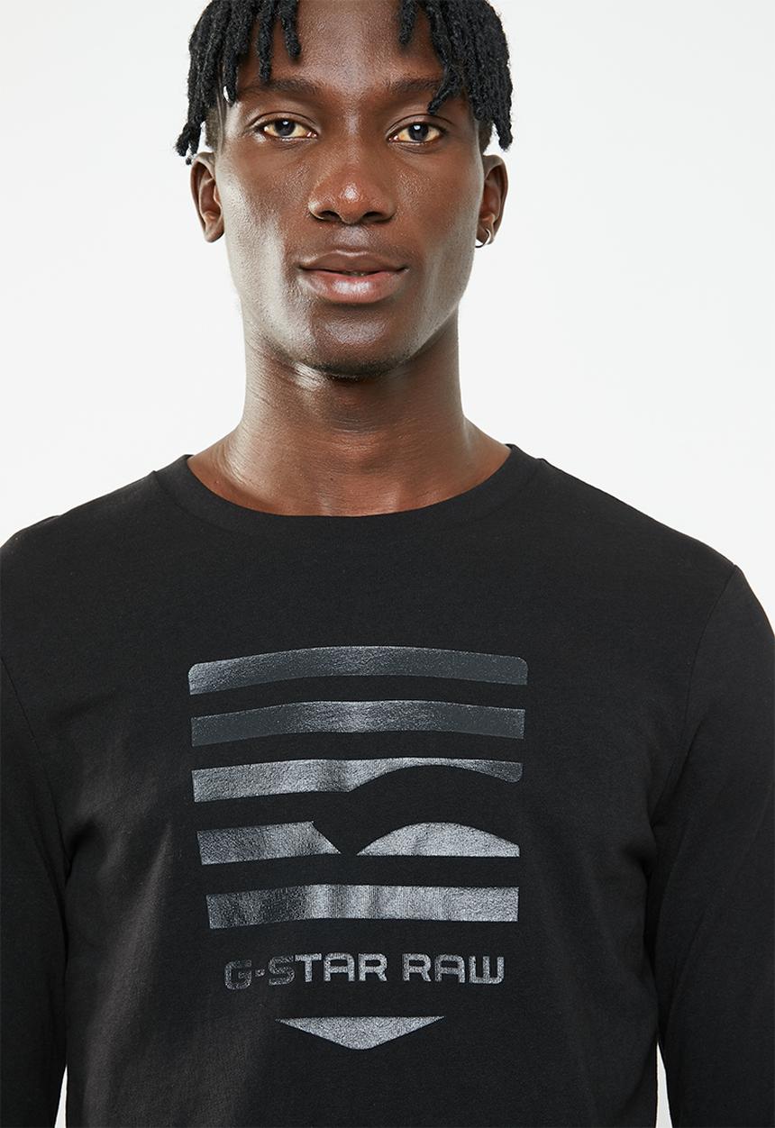 G-STAR - Graphic 76 r t long sleeve tee - black