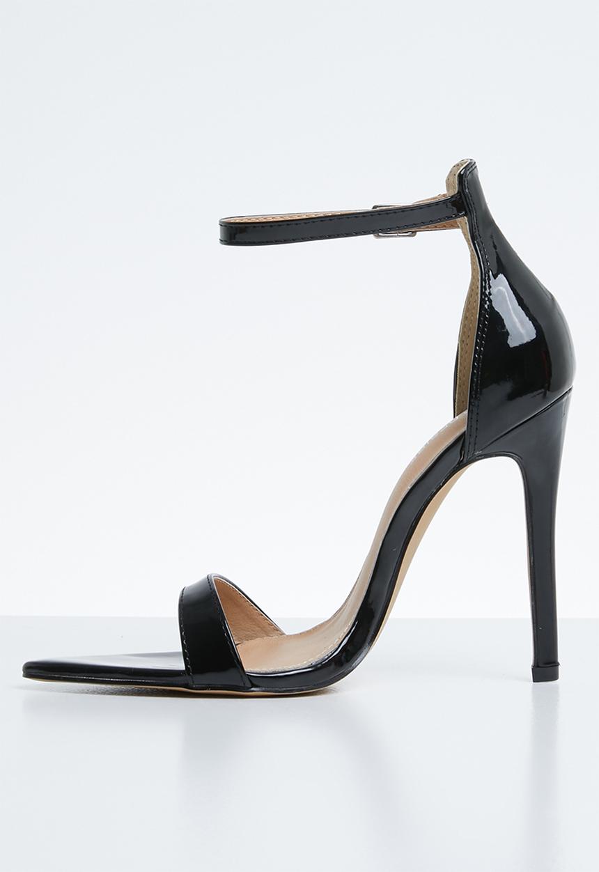 Public Desire - Ace sharp point toe barely there heel - black 