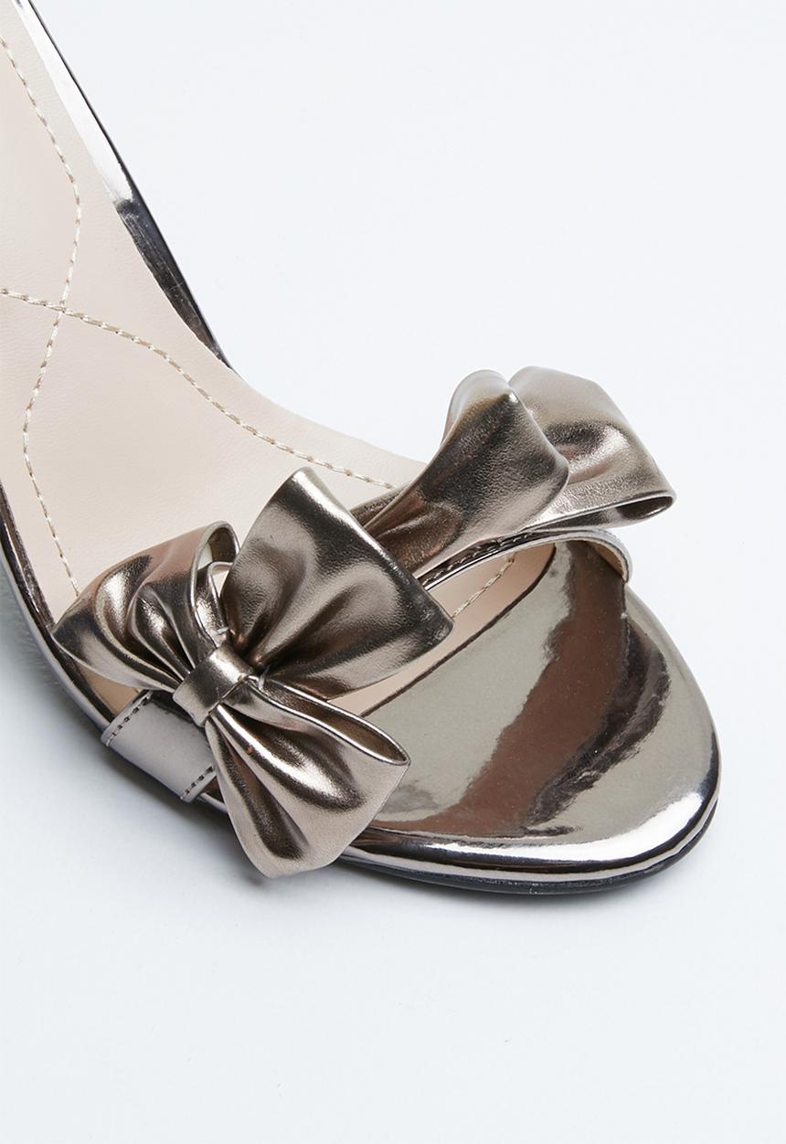 Miss Black - Olga heel - silver