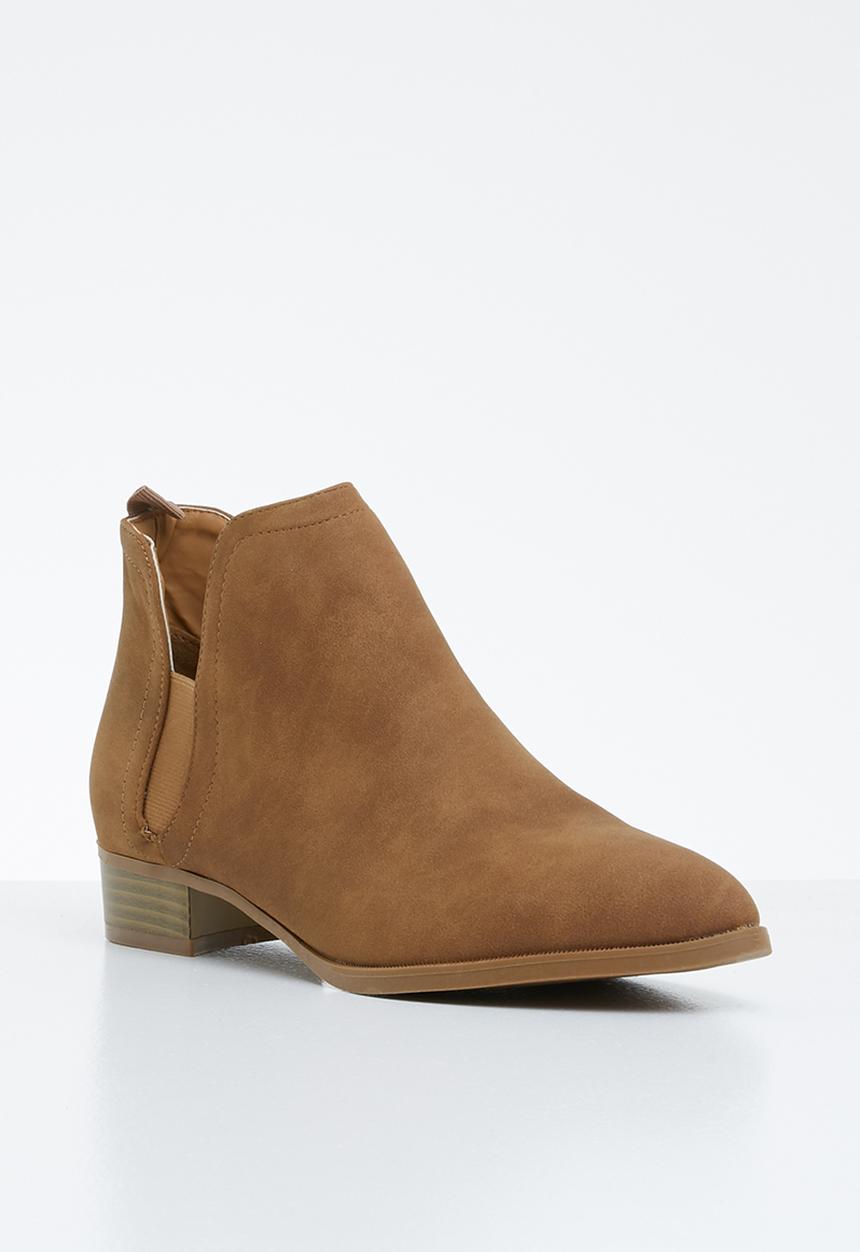 Jada - Slip-on  low heel ankle boots - brown
