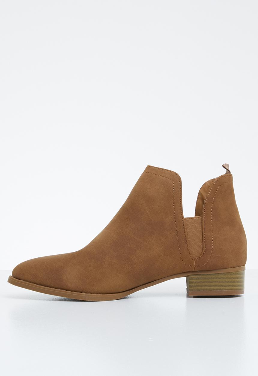Jada - Slip-on  low heel ankle boots - brown