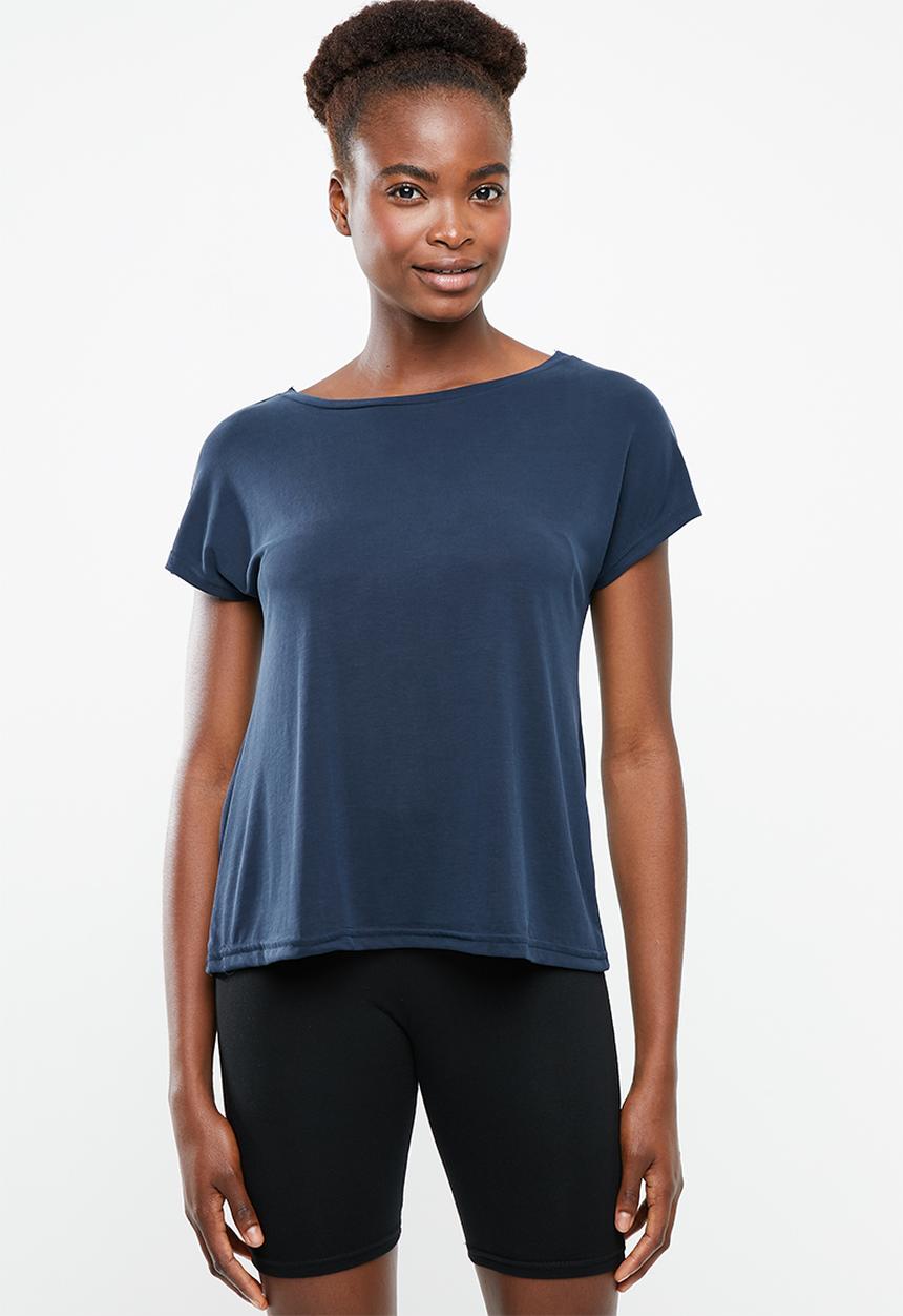 Superbalist - Knot back T-shirt - navy