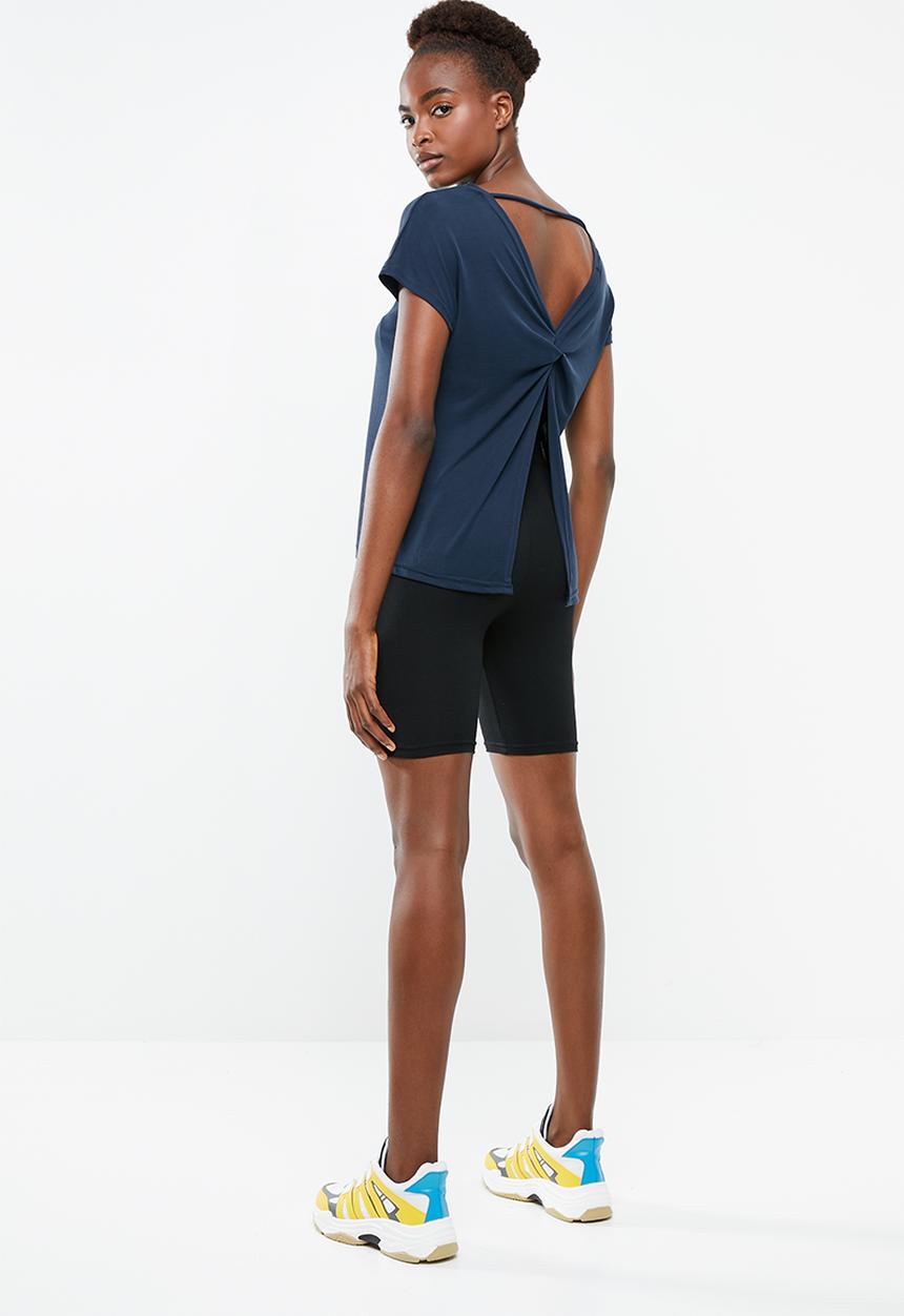 Superbalist - Knot back T-shirt - navy