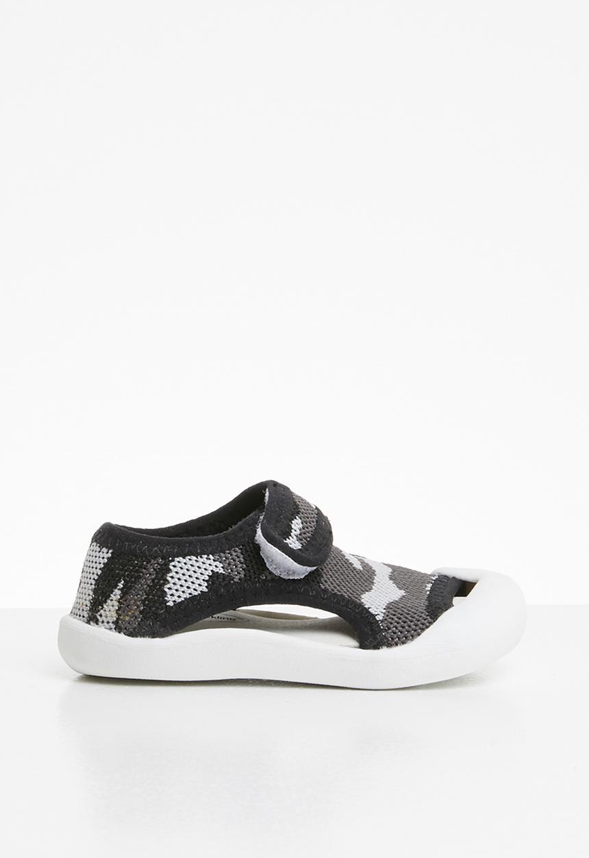 Pop Candy - Camo sandal - grey & black