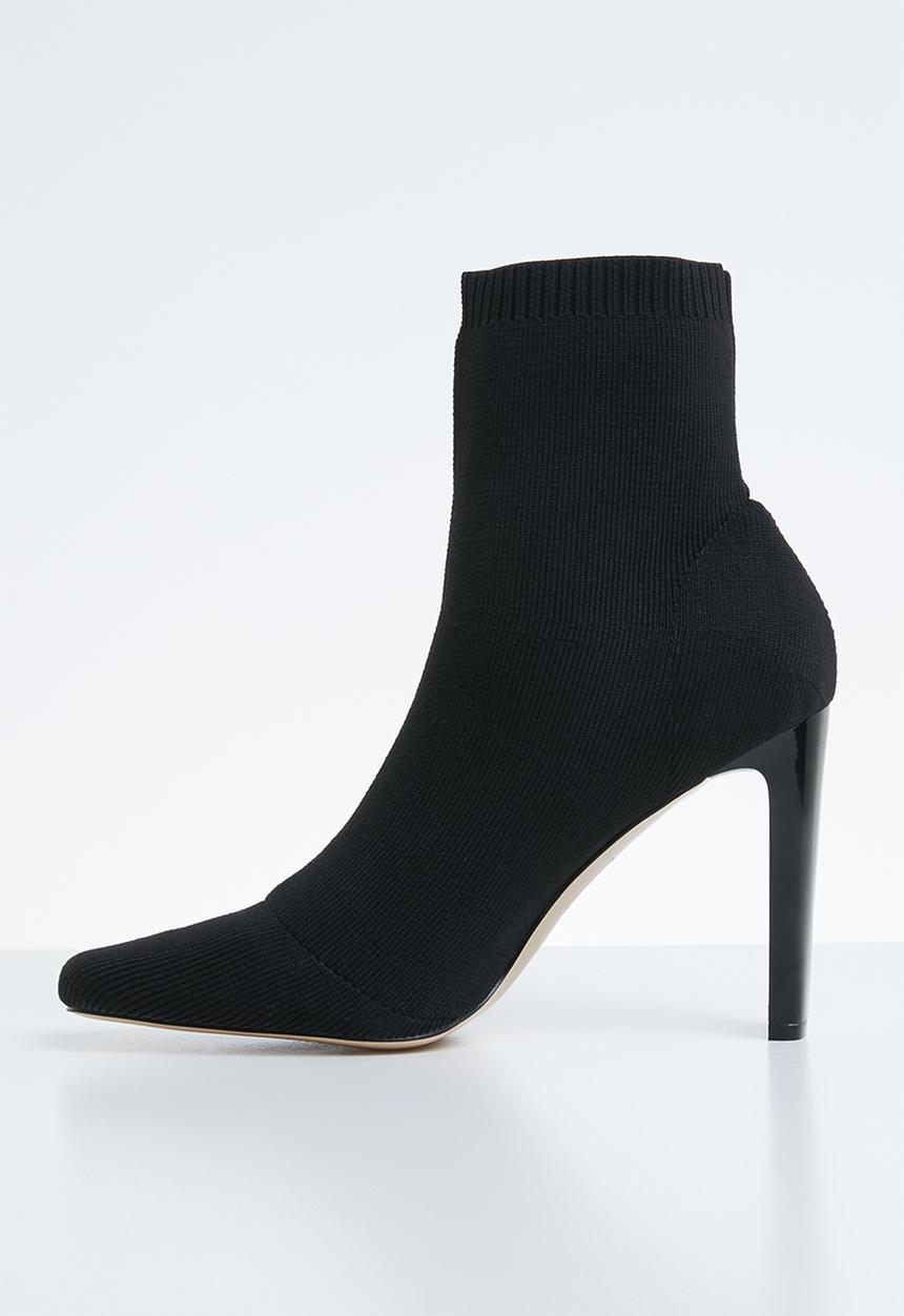 Public Desire - Pioneer stretch square toe ankle boot - black