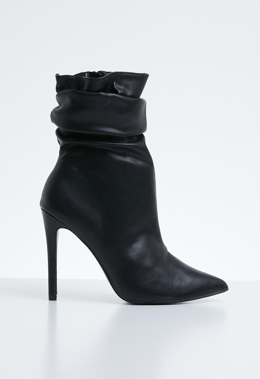 Public Desire - Adorn slouched heeled ankle boot - black 