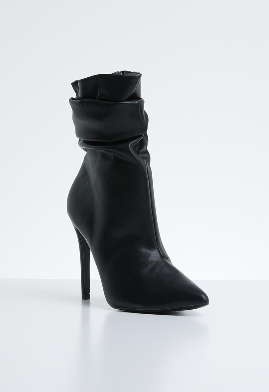 Public Desire - Adorn slouched heeled ankle boot - black 