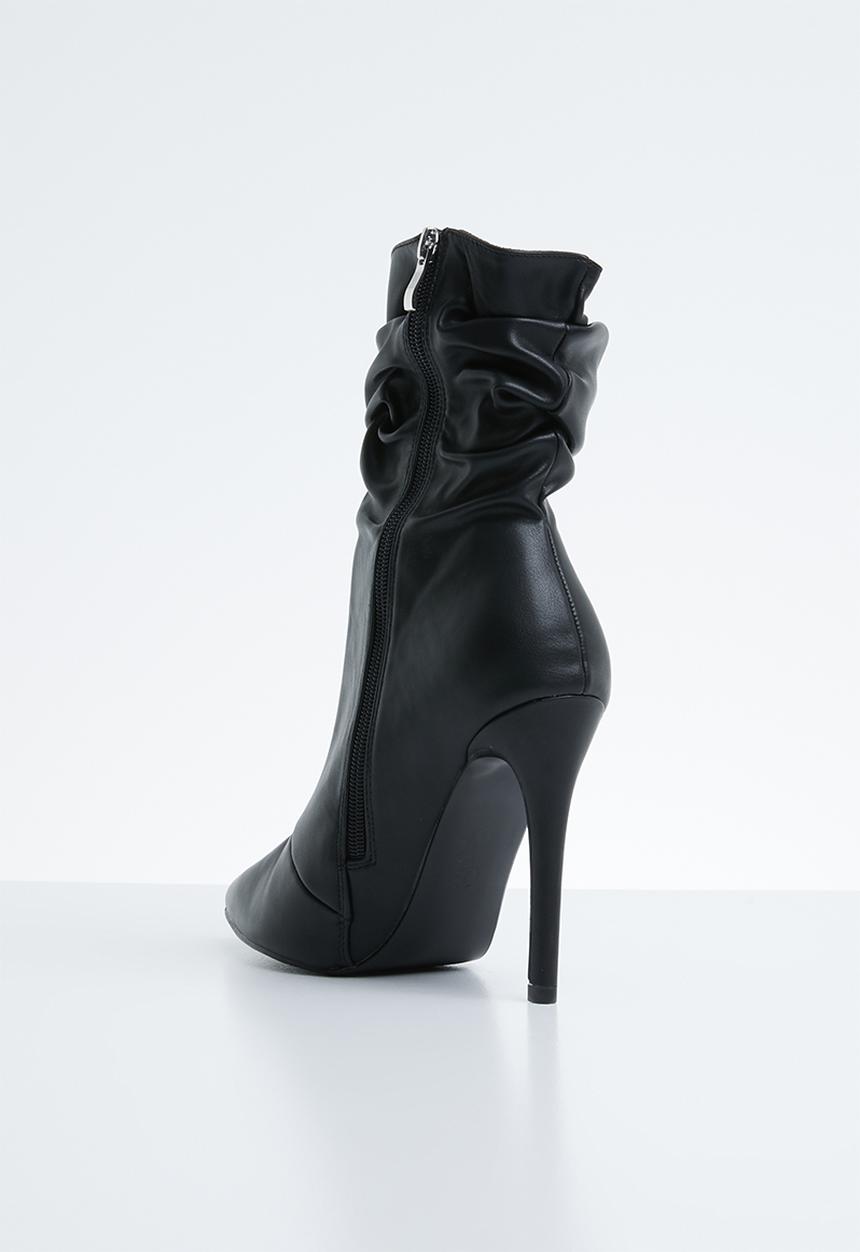 Public Desire - Adorn slouched heeled ankle boot - black 