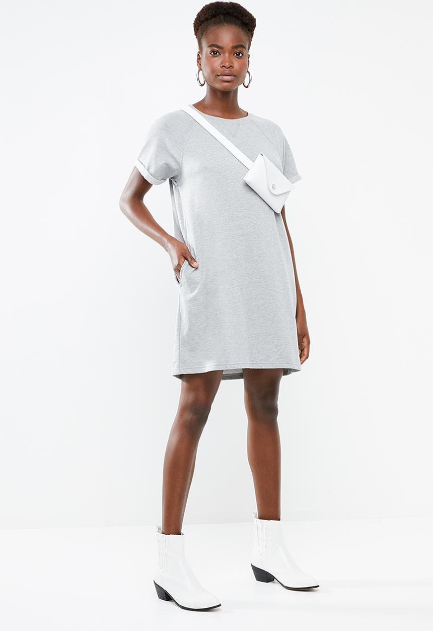 Vero Moda - Blaire short sleeve dress - grey