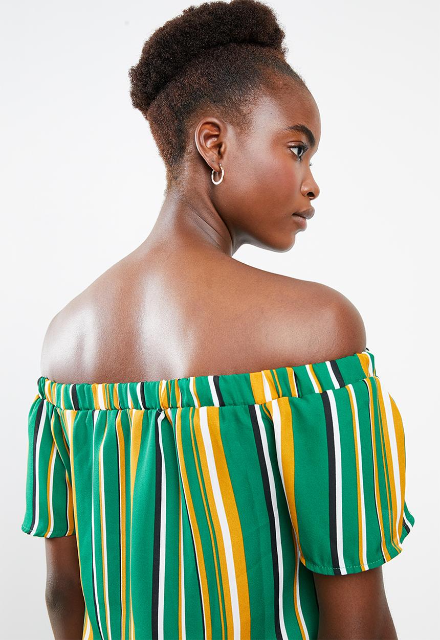 Superbalist - Off the shoulder wrap front top - multi 