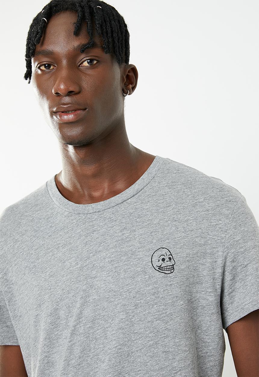 Cheap Monday - Standard tiny skull short sleeve tee - grey