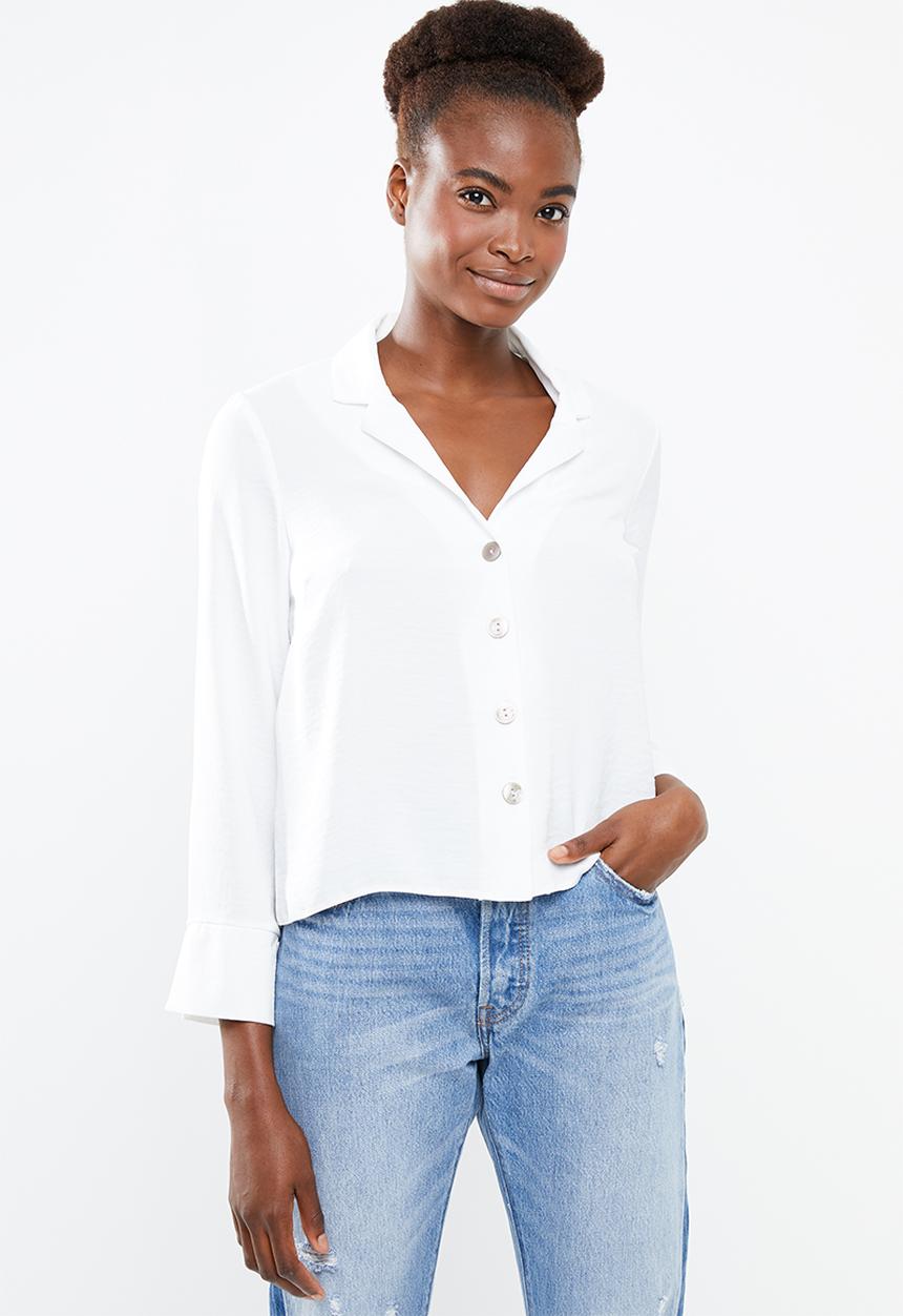 New Look - Peggy woven shirt - white