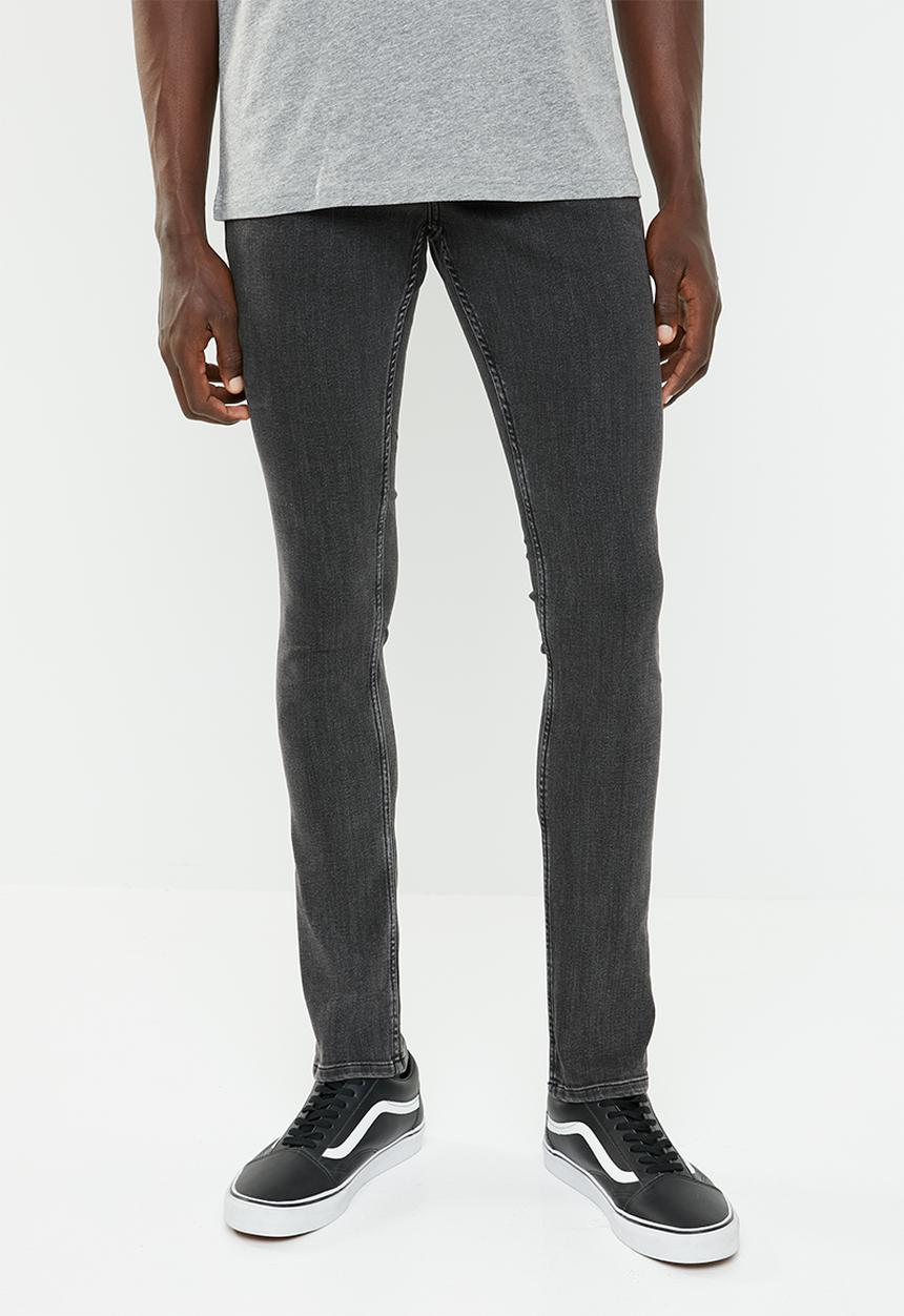 Cheap Monday - Tight fit washed jeans - black