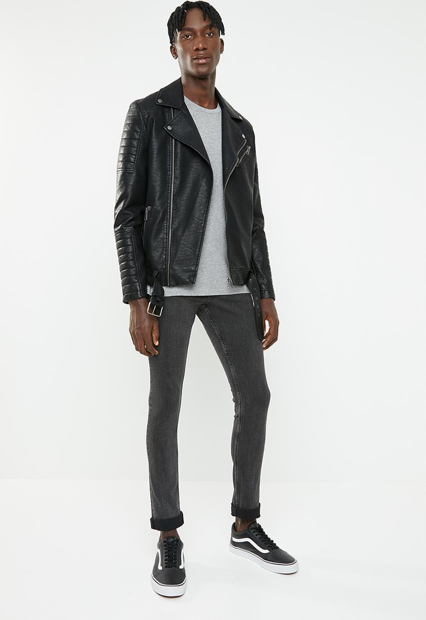 Cheap Monday - Tight fit washed jeans - black