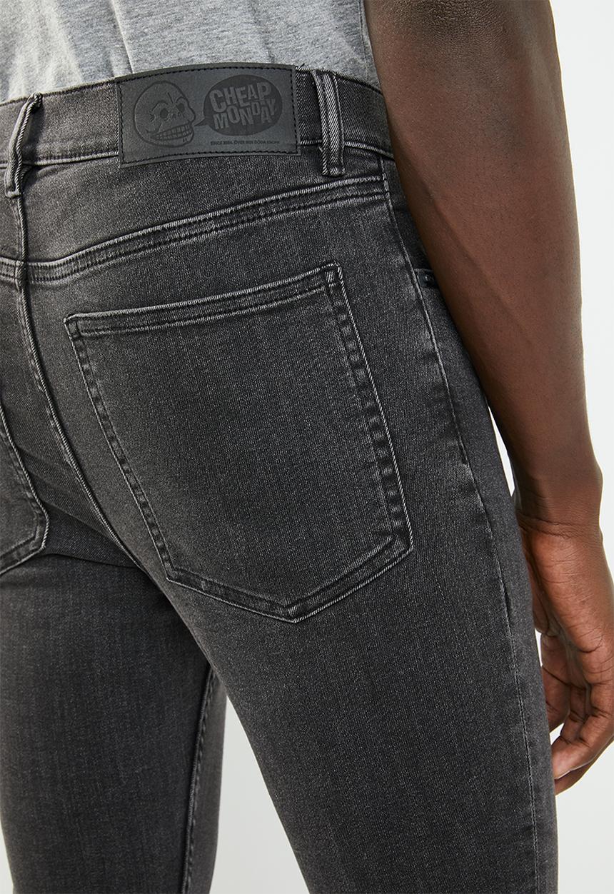 Cheap Monday - Tight fit washed jeans - black