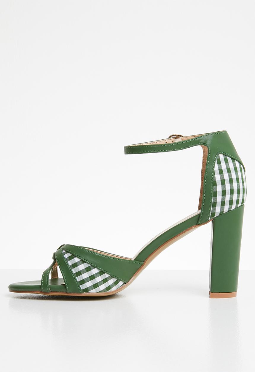 Plum - Check heel - green