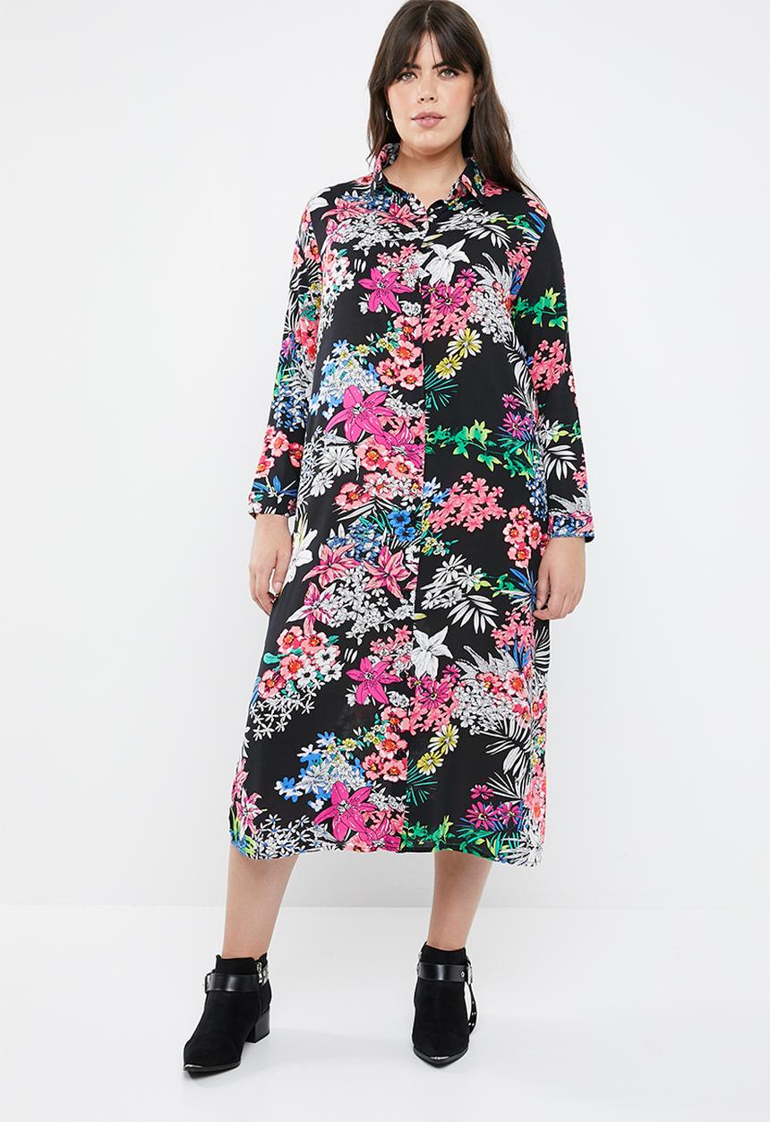 STYLE REPUBLIC PLUS - Maxi shirt dress - multi