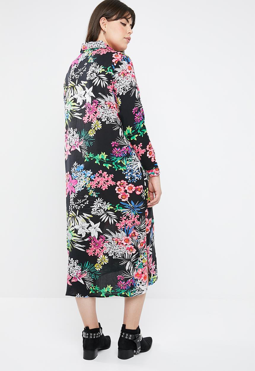 STYLE REPUBLIC PLUS - Maxi shirt dress - multi
