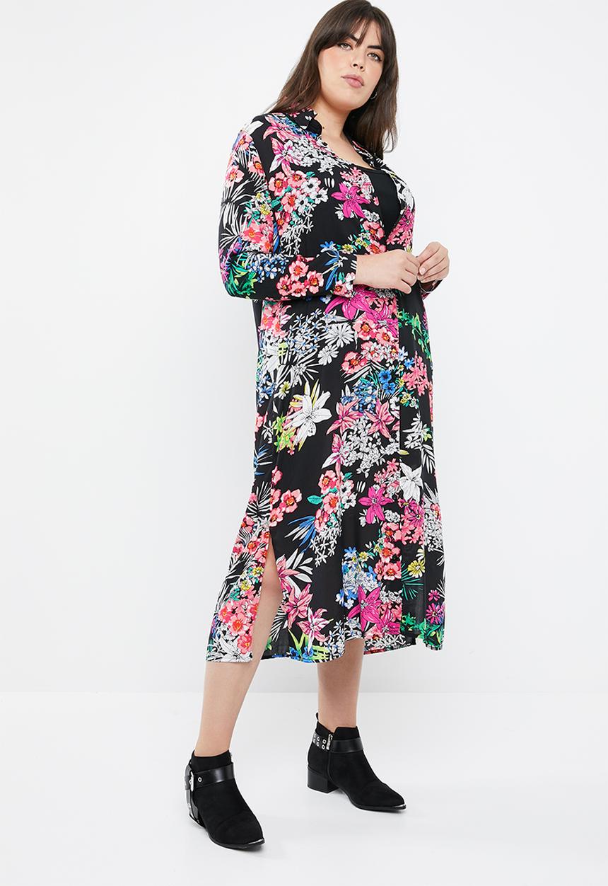 STYLE REPUBLIC PLUS - Maxi shirt dress - multi
