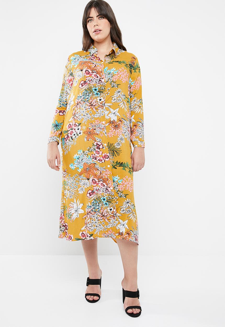 STYLE REPUBLIC PLUS - Maxi shirt dress - multi