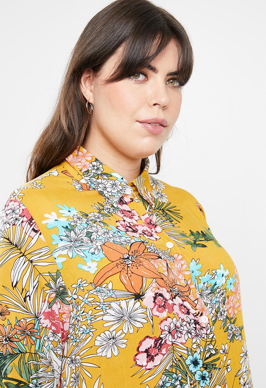 STYLE REPUBLIC PLUS - Maxi shirt dress - multi