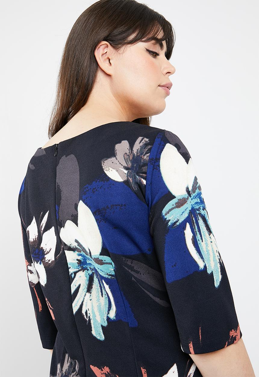 STYLE REPUBLIC PLUS - Smart wrap dress floral - multi