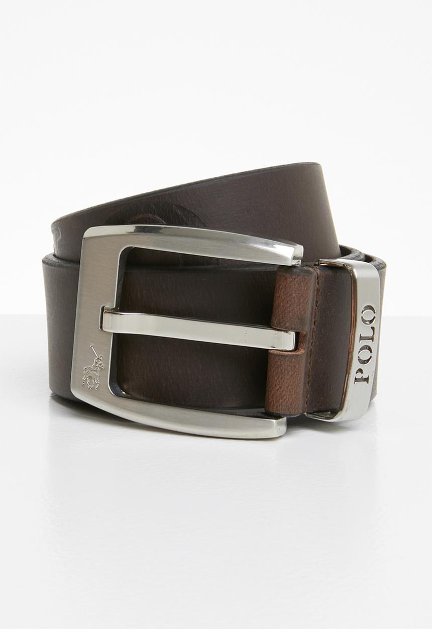 POLO - Swazi casual leather belt - brown