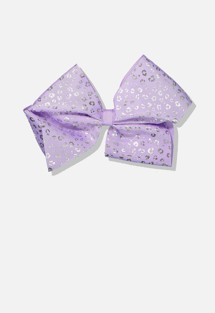 Cotton On - Statement bows - purple & silver 