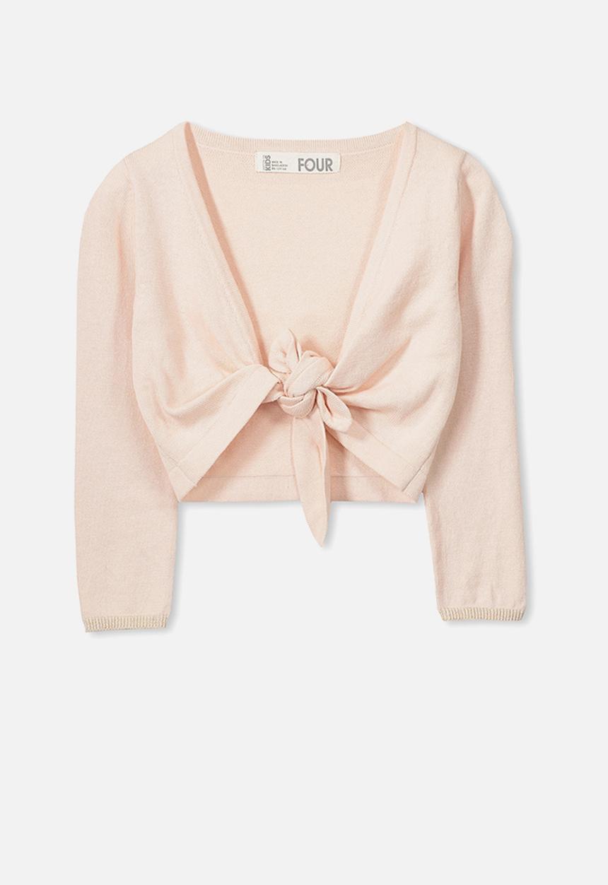 Cotton On - Annabelle tie front cardigan - peach