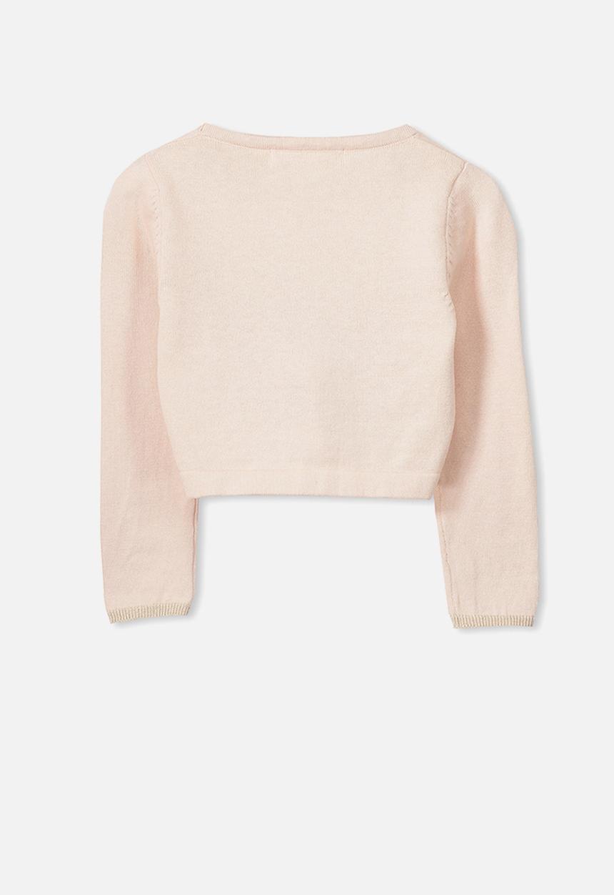 Cotton On - Annabelle tie front cardigan - peach