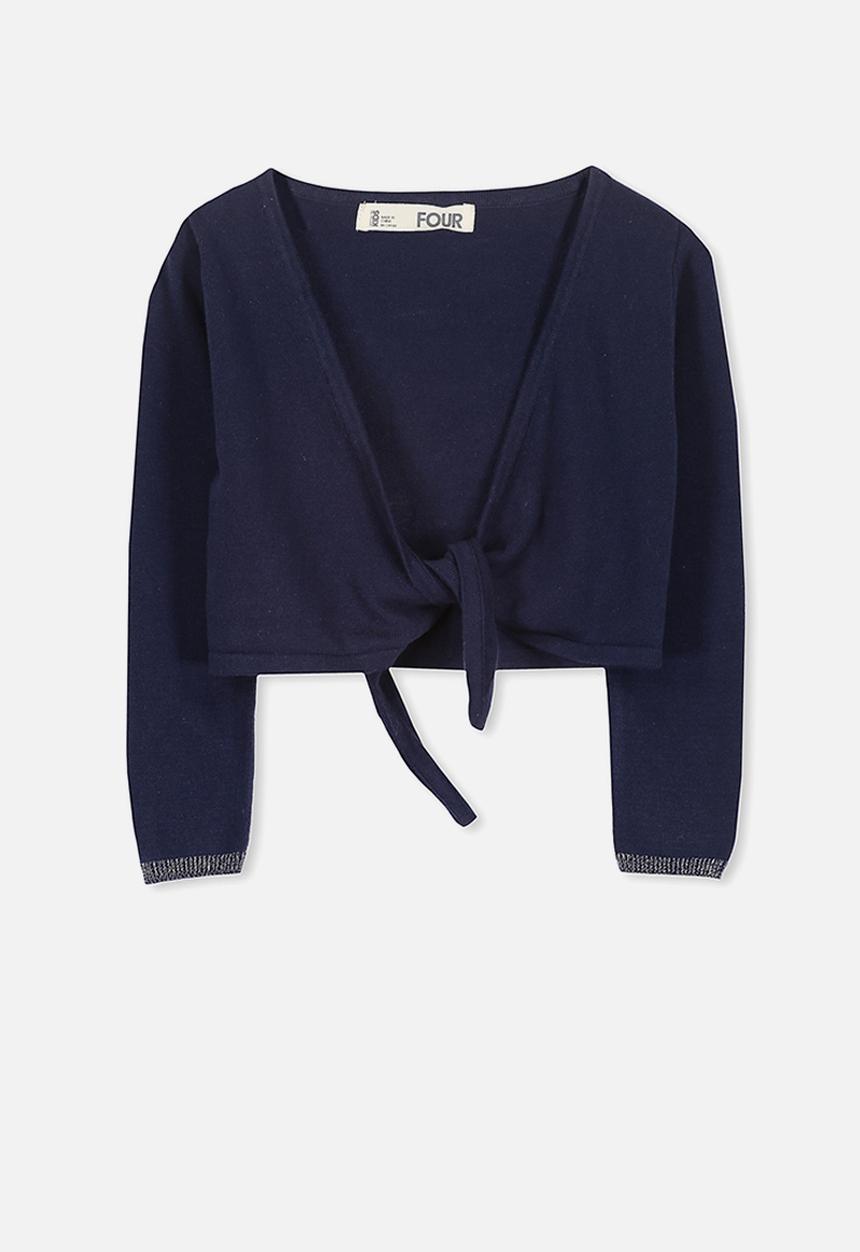 Cotton On - Annabelle tie front cardigan - navy 