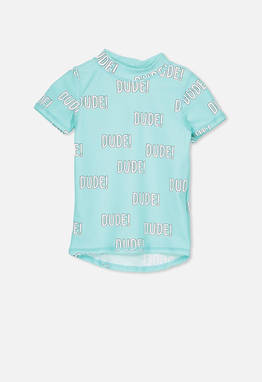 Cotton On - Finley ss rash vest - turquoise