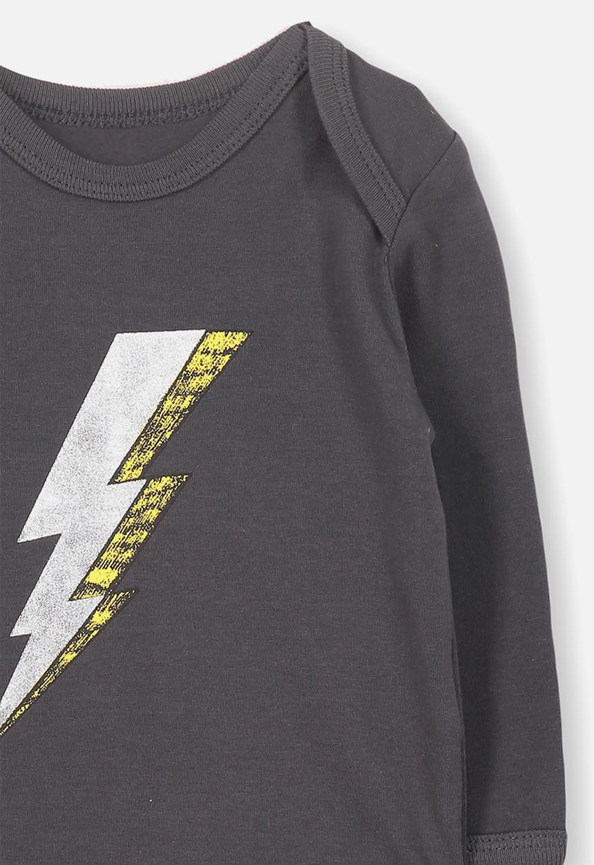 Cotton On - Mini long sleeve bubby - black 