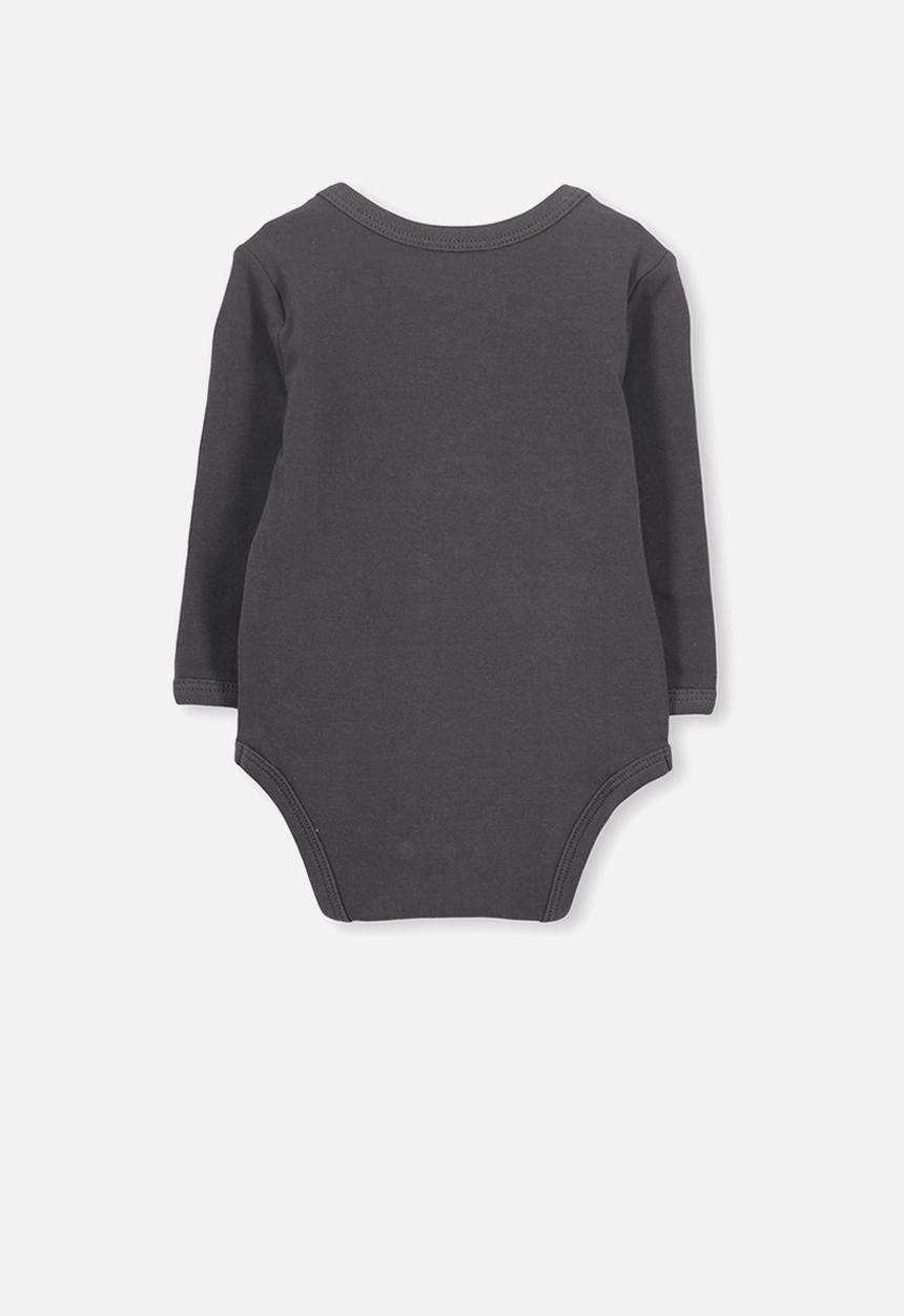 Cotton On - Mini long sleeve bubby - black 