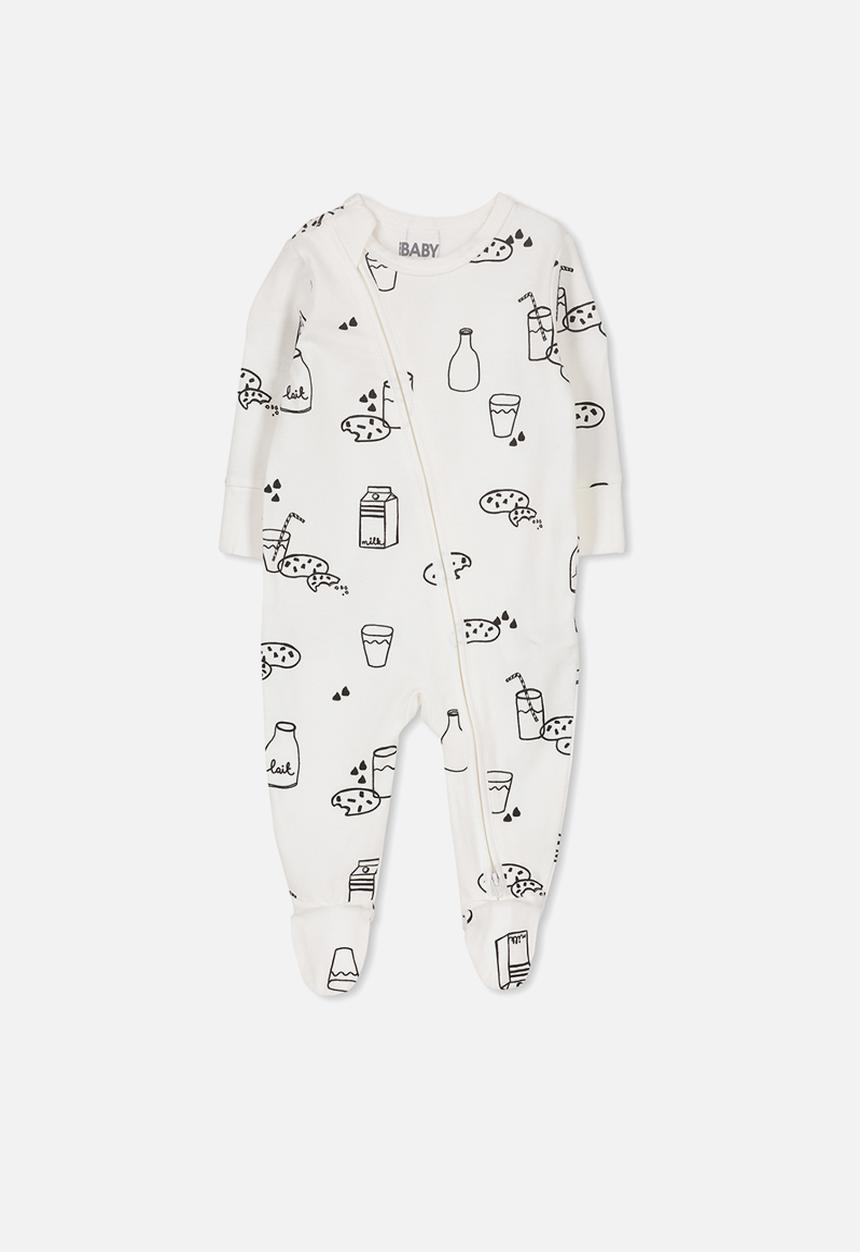 Cotton On - Mini zip through romper - white 