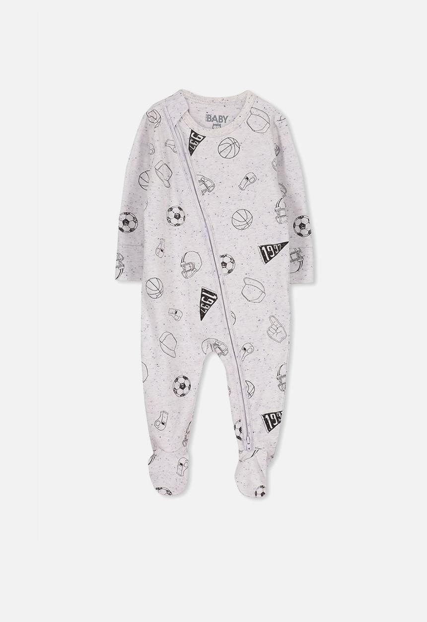 Cotton On - Mini zip through romper - grey