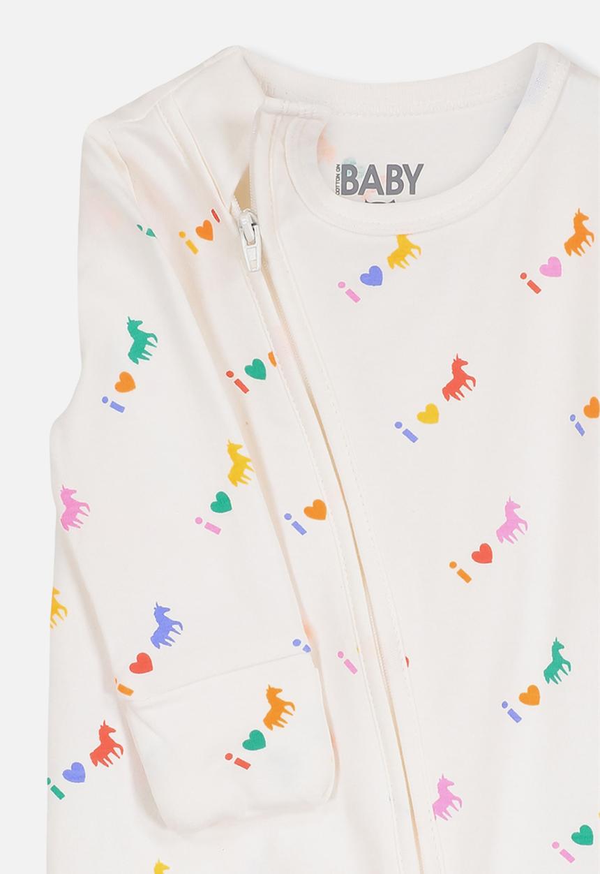 Cotton On - Mini zip through romper - cream 