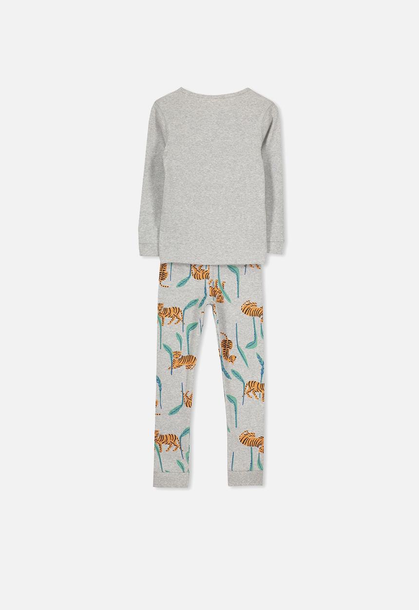 Cotton On - Harry boys long sleeve pyjama set - grey 