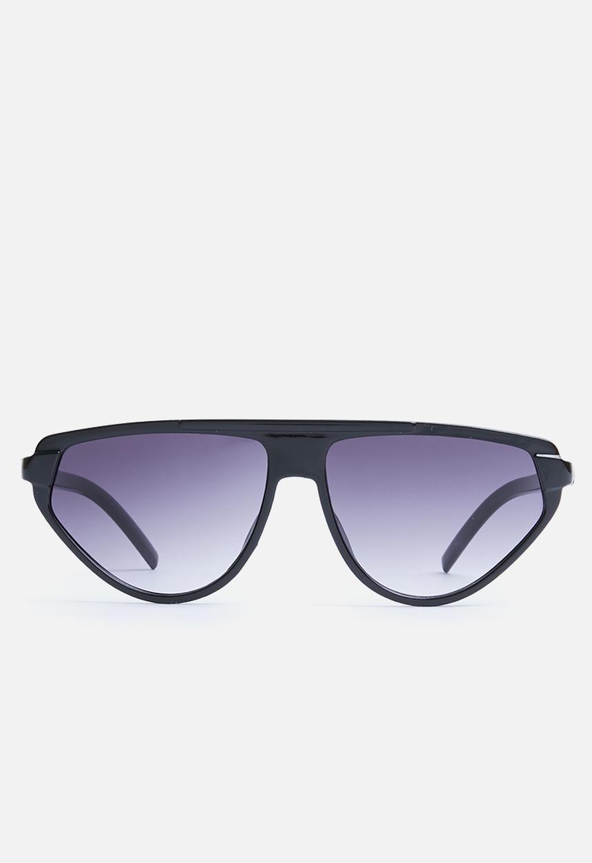 Superbalist - Asha flat bar sunglasses - black & purple