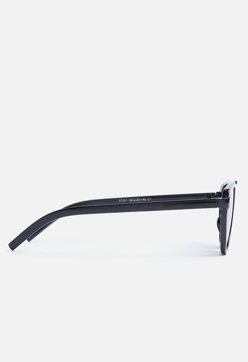 Superbalist - Asha flat bar sunglasses - black & purple