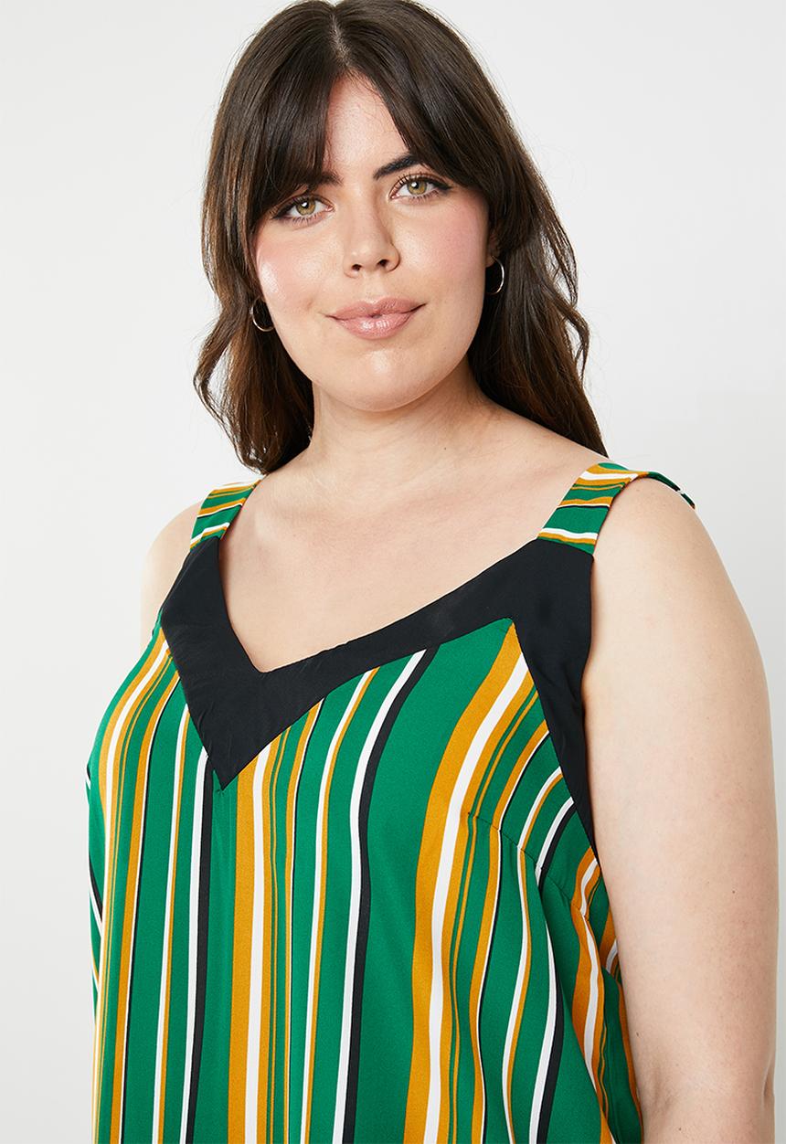 STYLE REPUBLIC PLUS - Contrast cami - multi