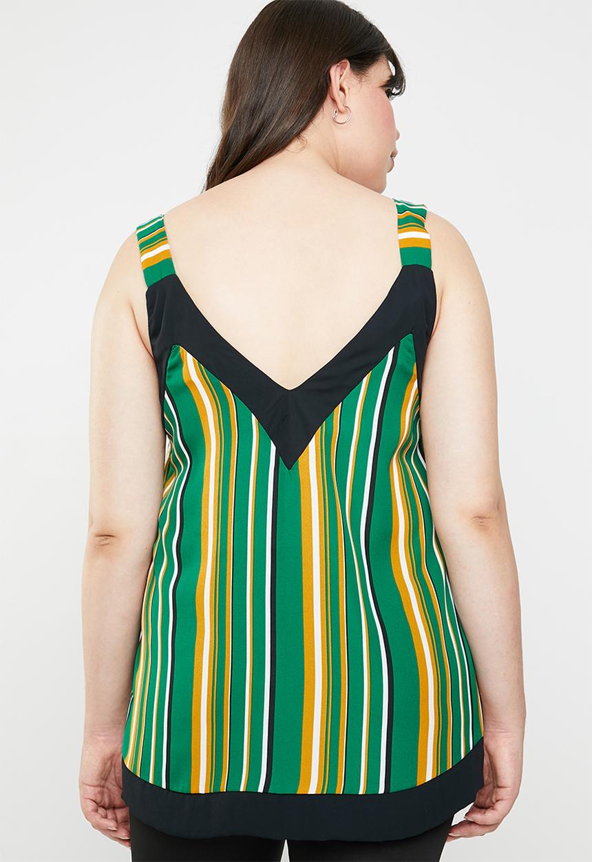 STYLE REPUBLIC PLUS - Contrast cami - multi